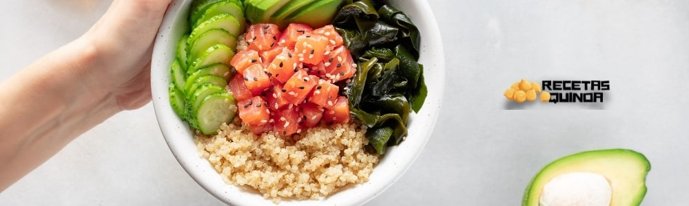Receta de Poke de salmón con quinoa